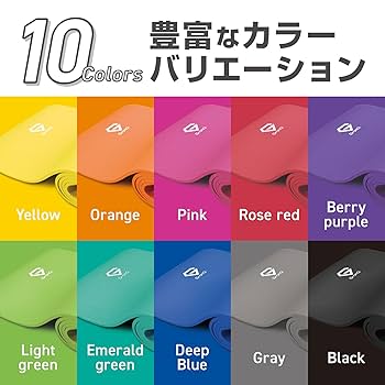 グロング　ヨガラグ180×60 ６枚セット Amazon | グロング ヨガマット 厚め 10mm トレーニングマット